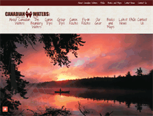 Tablet Screenshot of canadianwaters.com